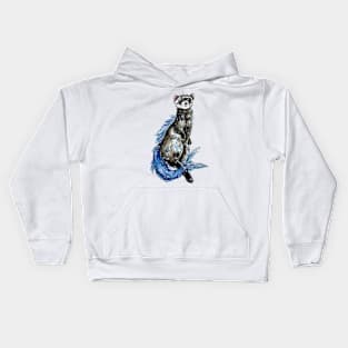 Ferret Mermaid Kids Hoodie